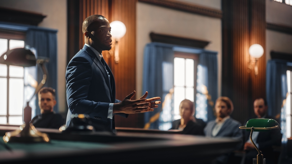 Court,Of,Justice,And,Law,Trial:,Male,Public,Defender,Presenting